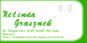 melinda grasznek business card